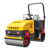 Rodillo compactador vibratorio totalmente hidr&aacute;ulico con operador a bordo RDT-2.5T de 2500 kg 