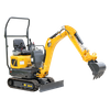 DW-12S 1200kgs Berkualitas Tinggi Dengan Sertifikat TUV Compact Excavator Untuk Lingkungan Perkotaan