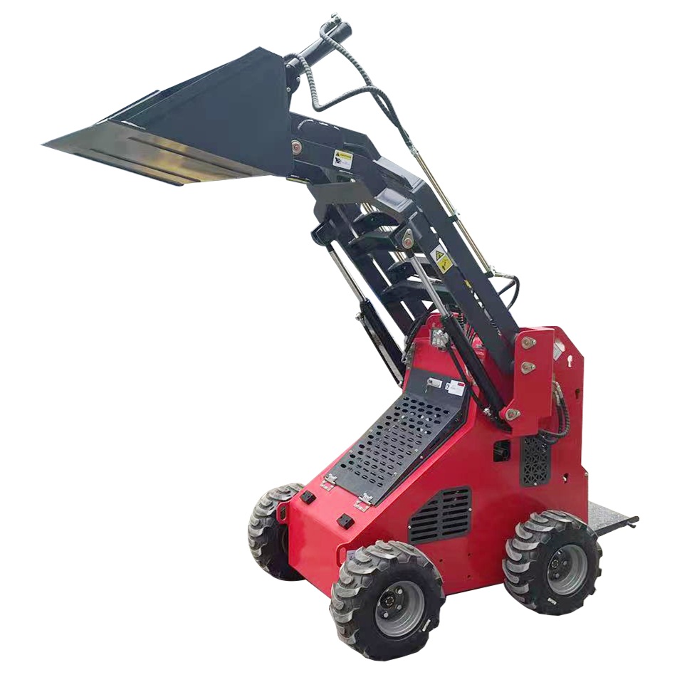Minicargador de ruedas HJ430 430KG con motor de gasolina EPA 23HP