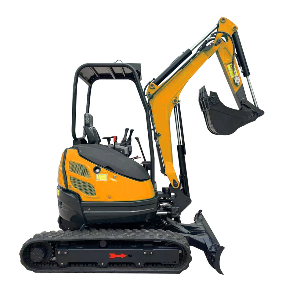 Tarım Arazileri İ&ccedil;in DW-30B 2.5ton Sıfır Kuyruk G&uuml;&ccedil;l&uuml; Lastik Par&ccedil;a Mini Ekskavat&ouml;r