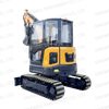 DW-40 خزنده مینی بیل مکانیکی 4 تن فروش داغ سیستم CE پایلوت ماشین ساخت باغ مزرعه