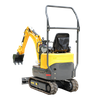 DW-12S 1200kgs Berkualitas Tinggi Dengan Sertifikat TUV Compact Excavator Untuk Lingkungan Perkotaan