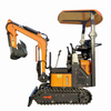 DW-15A 1300kgs Wide Front Space Mini Gravemaskine til Landskab