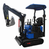 میکرو بیل مکانیکی هیدرولیک خزنده DW-13B 1100KG برای کشاورزی
